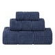 preview thumbnail 2 of 61, Superior Napa Zero Twist Cotton Waffle 3 Piece Bathroom Towel Set