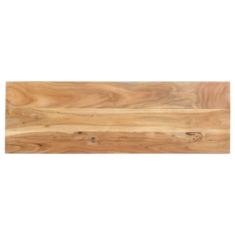 vidaXL Console Table 43.3"x13.8"x29.5" Solid Acacia Wood - 43.3" x 13.8" x 29.5"