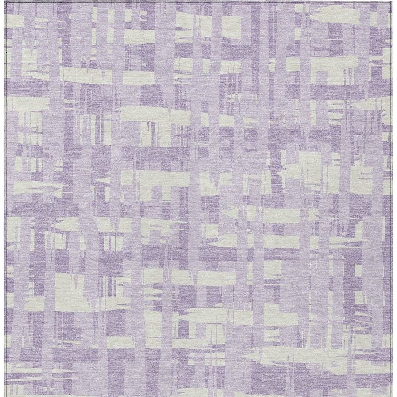HomeRoots Striped Transitional Rectangle Outdoor Rug