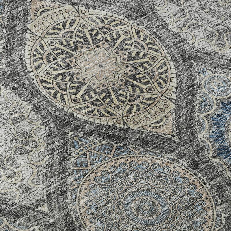 Premium Washable Super Soft Boho Mosaic Mayfield Rug