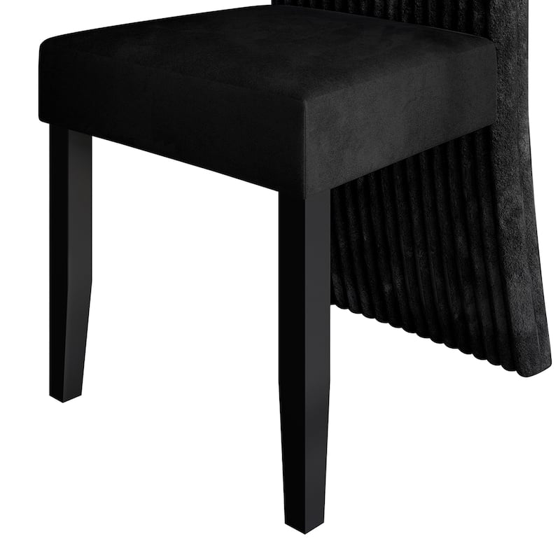 CraftPorch Corduroy Mid-Century Modern 4 Piece Dining Chair
