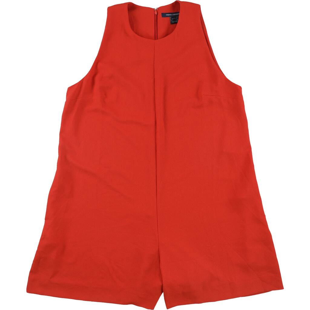 French Connection Womens Evening Dew Romper Jumpsuit,, Red, 0