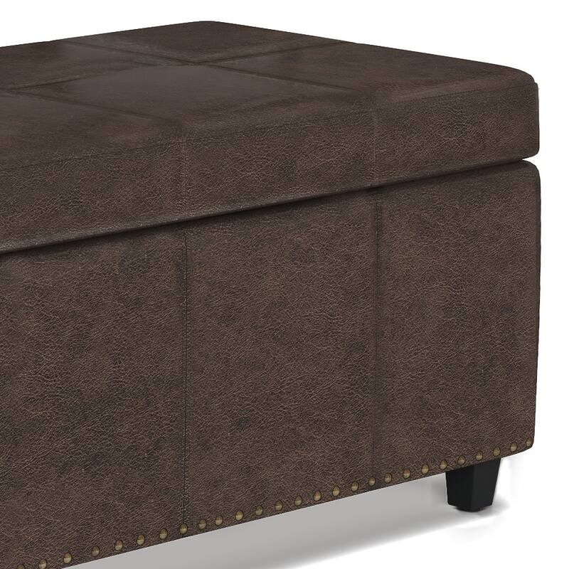 WYNDENHALL Stanford Upholstered Storage Ottoman