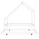 preview thumbnail 9 of 8, Twin Size Metal House Bed with Pull-Out Trundle , Spacious Design, Sturdy Construction