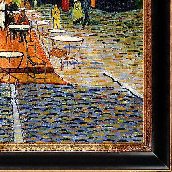 Shop Cafe Terrace At Night By Vincent Van Gogh Framed Hand Painted