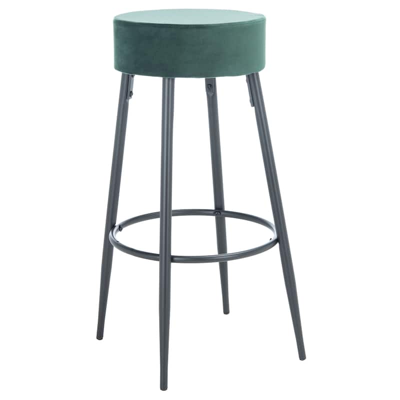 SAFAVIEH Ramona 24-inch Round Bar Stool - 20" W x 20" L x 30.2" H - 20Wx20Dx30H