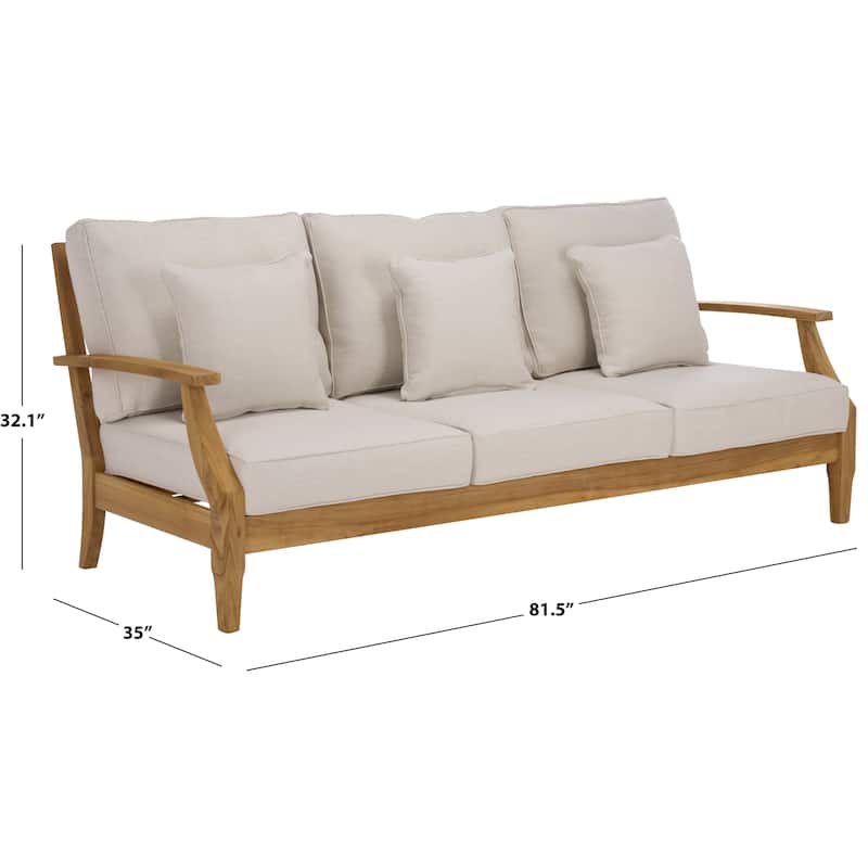 SAFAVIEH Couture Martinique Wood Patio Sofa