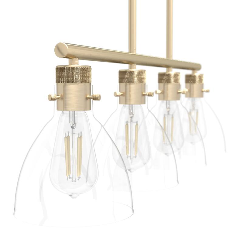 Hunter Van Nuys Linear Chandelier - Kitchen Island, Dining Room - Industrial, Modern Farmhouse, Transitional
