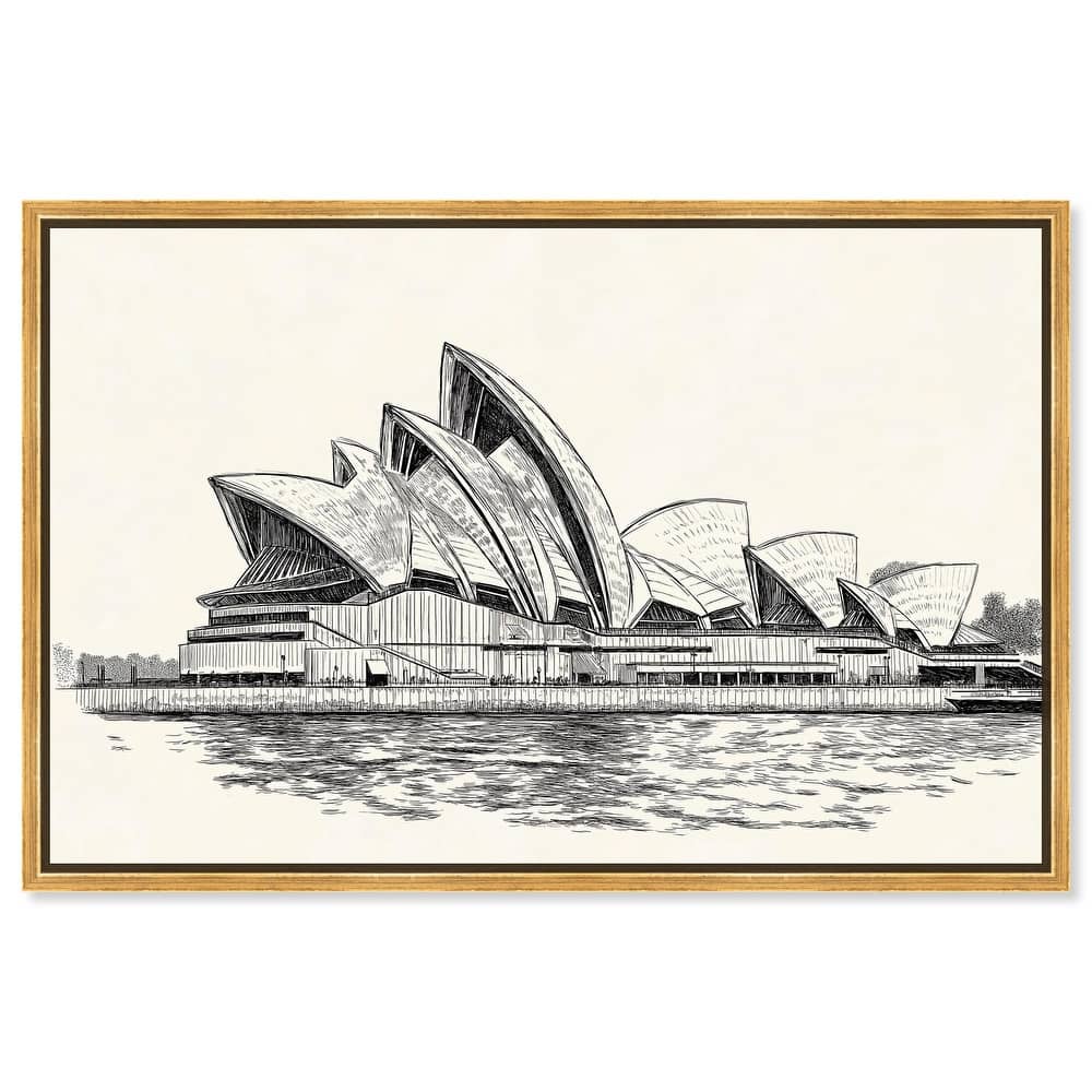 Sails of Sydney Canvas by Art Remedy