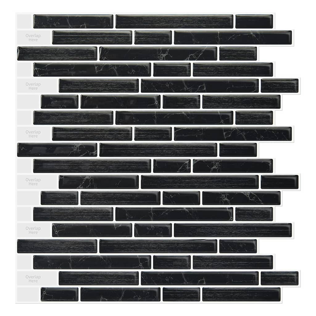 Peel and Stick Tile for Kitchen, Self-Adhesive Kitchen Backsplash, Vinyl Decorative Tiles (10 Tiles)