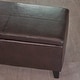 preview thumbnail 31 of 44, Lucinda Faux Leather Storage Bench by Christopher Knight Home - 51.25" L x 17.50" W x 16.25" H