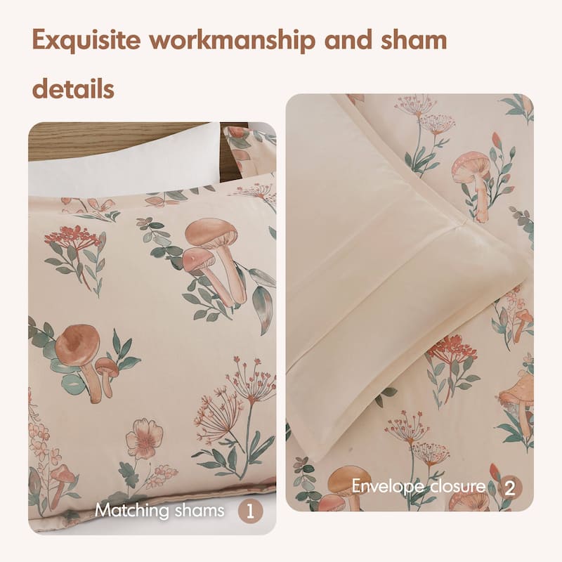 Intelligent Design Brynn Mushroom Garden Comforter Set