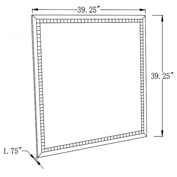 Noelle 39 x 39 Inch Wall Mirror with LED Lighting Silver - Bed Bath ...