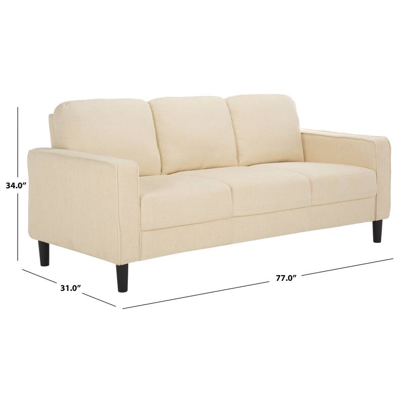 SAFAVIEH Couture Felicianya Modern 3 Seater Sofa - 77"W x 31"D x 34"H