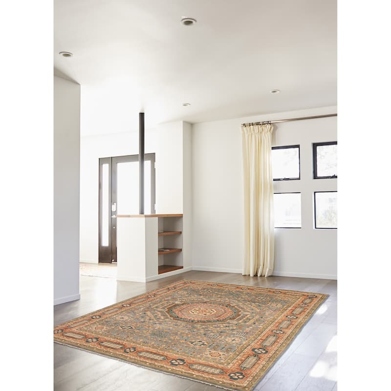 ECARPETGALLERY Hand-knotted Jules Serapi Grey Wool Rug - 11'11 x 15'1