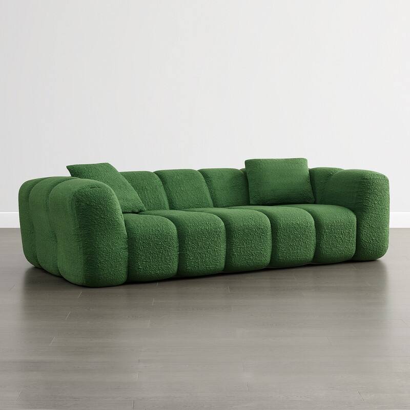 Spruce & Spring Compressed 3 Seat Boneless Sofa for Living Room