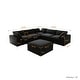 preview thumbnail 14 of 16, Oversize Down Filled 5-Piece Sectional Sofa with Storage Ottoman for Living Room