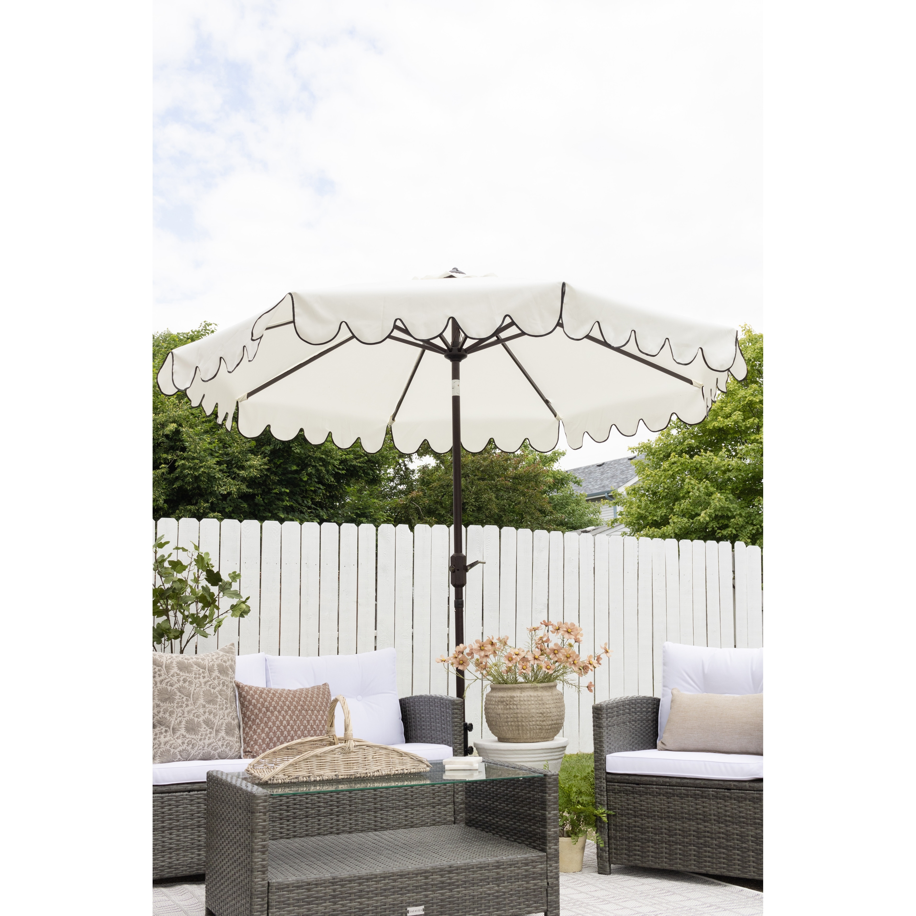 extra large patio umbrella with base 15ft Patio Umbrella with Stand Base LED Lights Umbrella for Outdoor Garden,  Blue