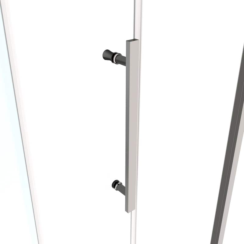 Framed Single Sliding Shower Door with 1/4" Tempered Glass