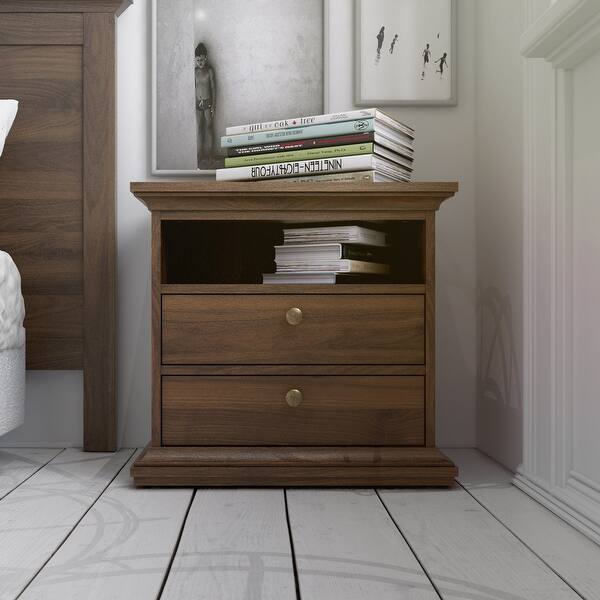Shop Porch Den Virginia 2 Drawer And 1 Shelf Nightstand Overstock 25572631