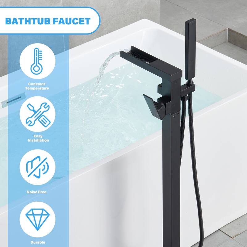 Single-Handle Freestanding Tub Faucet Mount Tub Faucet Bathtub Filler