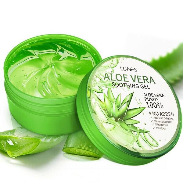 LUNES Soothing Aloe Vera Gel Face Body Moisturizer 10.58fl oz. - Bed Bath &  Beyond - 41965728