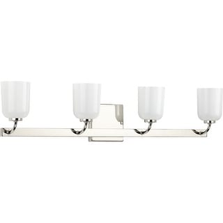 Progress Lighting Moore 4 Light 31" Wide Bathroom Vanity Light - Bed ...