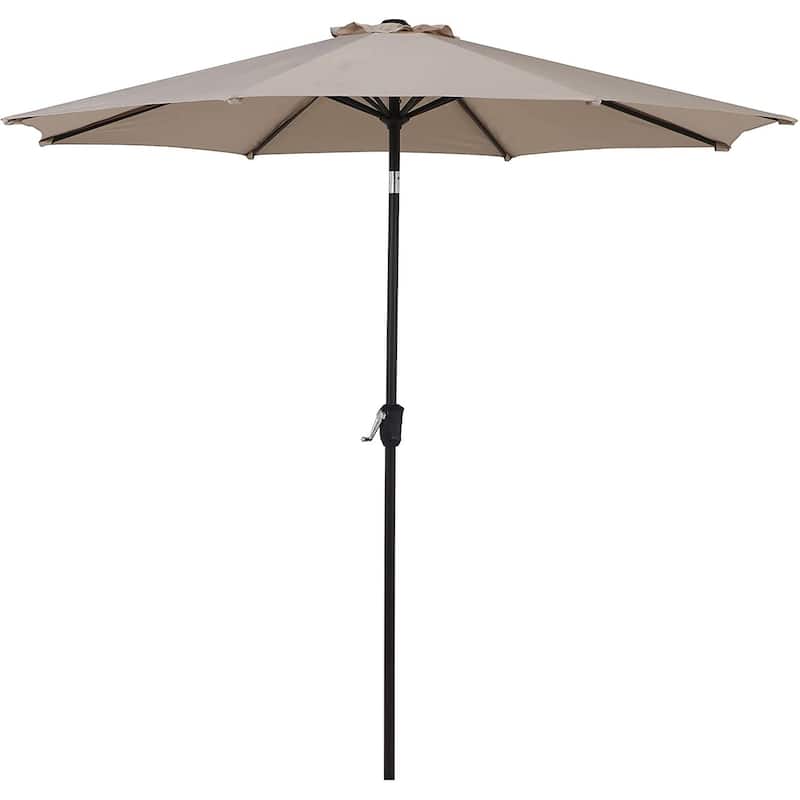 9FT Outdoor Market Patio Umbrella with Push Button Tilt and Crank,Table Umbrella,Swimming Pool Umbrella