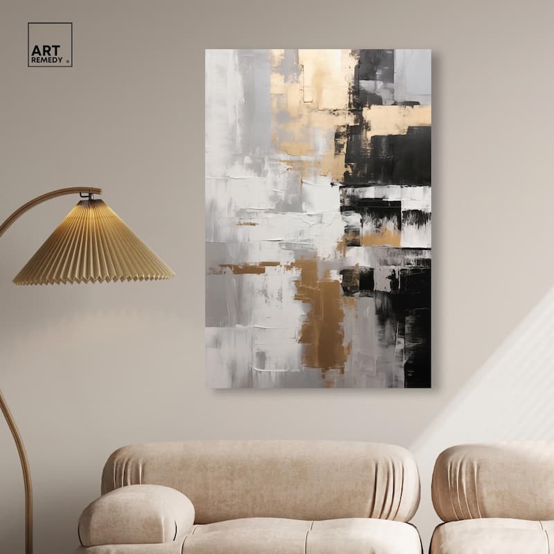 Nocturnal Alloy Canvas by Art Remedy, Gallery Wrapped