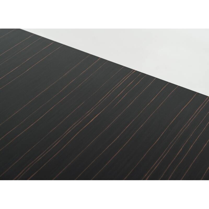 Modrest Chadwick Modern Ebony & Rosegold Dining Table