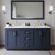 Option Dark Blue / White Quartz Top / Brushed Gold
