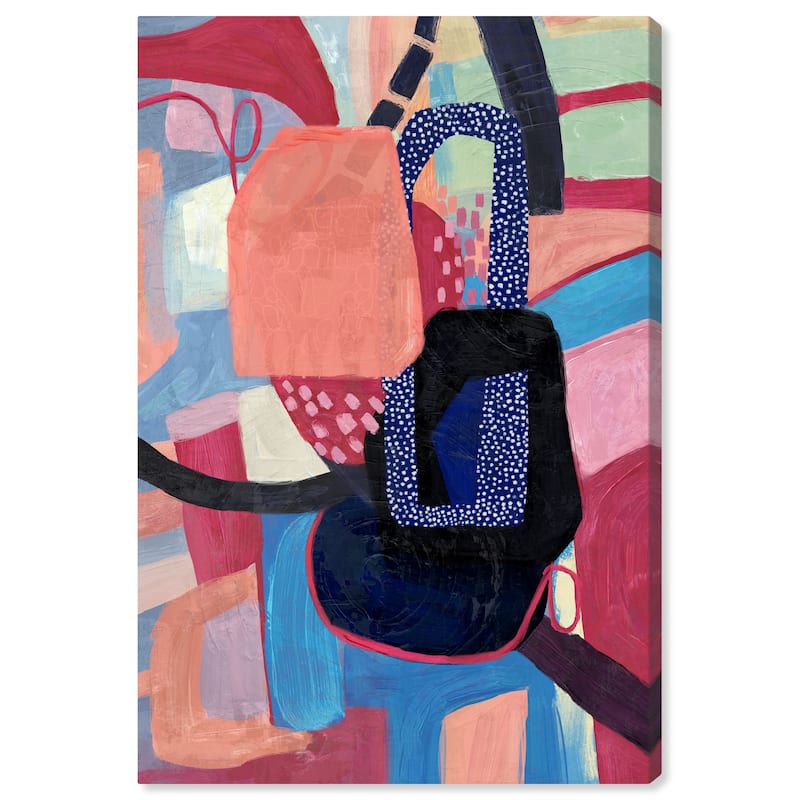Wynwood Studio Canvas Abstract Coral Vortex Pink and Modern & Contemporary Wall Art Canvas Print