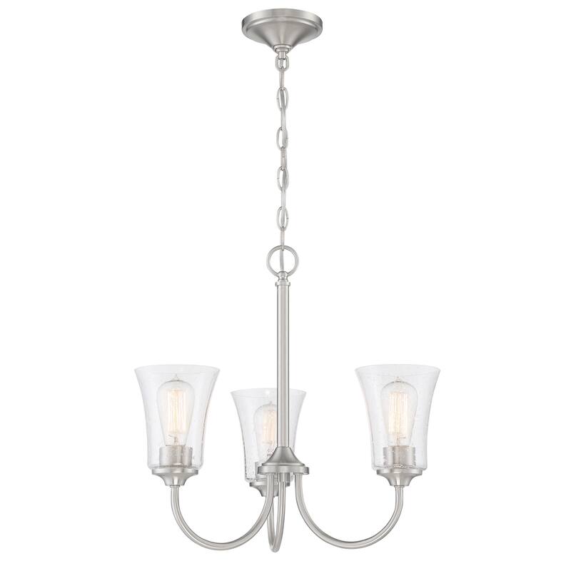 Craftmade Gwyneth Chandelier - 3 - Brushed Polished Nickel
