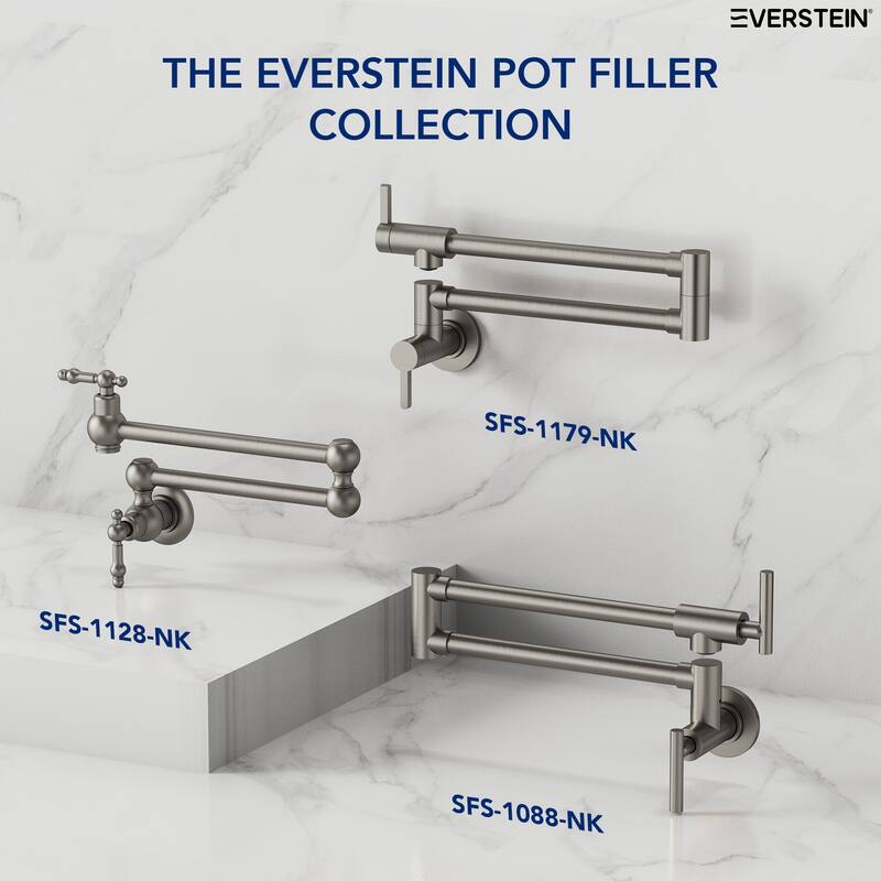 Wall Mounted Cold-Water Pot Filler,Folding Kitchen Faucet