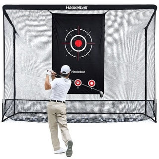 Haokelball Golf Net 10x7.5ft Golf Practice Net with Target Cloth