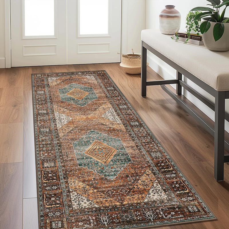 Mcow Low Pile Machine Washable Non-Slip Area Rug