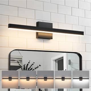 Minimalist Linear LED Modern Lighting Fixtures 24/32'' Bathroom Vanity Light Dimmable Over Mirror Wall Sconce for Bathroom