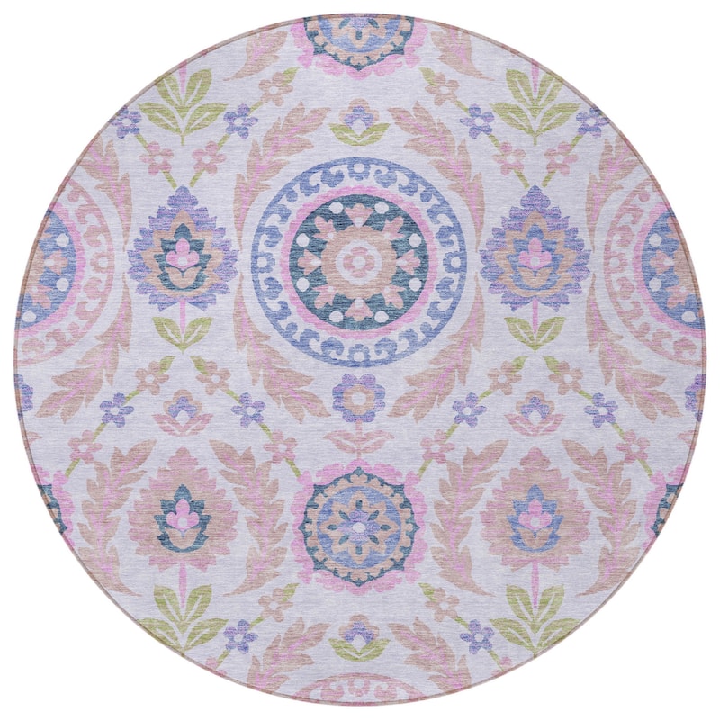 HomeRoots Floral Transitional Rectangle Outdoor Rug