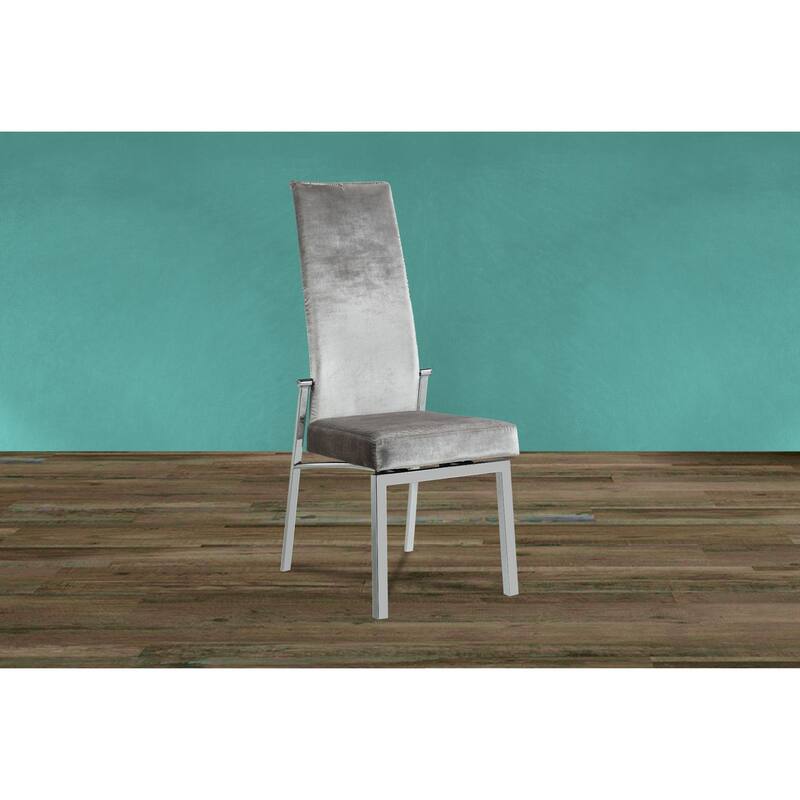Somette Contemporary Motion Back Side Chair, Set of 2 - N/A - Grey