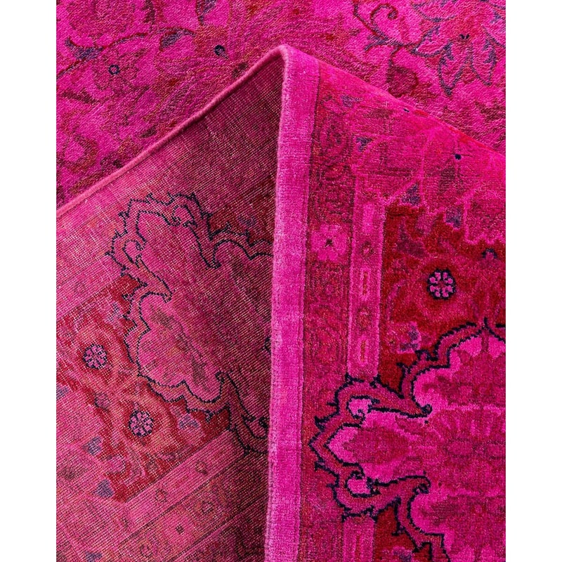 Contemporary Overdyed Wool Hand Knotted Area Rug - 6' 3" x 8' 10"