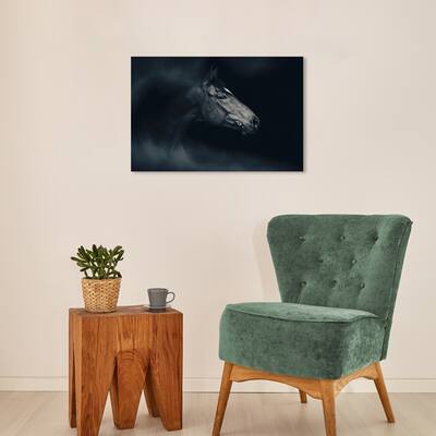 Wynwood Studio Canvas Animals Has to be to Win Black and Modern & Contemporary Wall Art Canvas Print