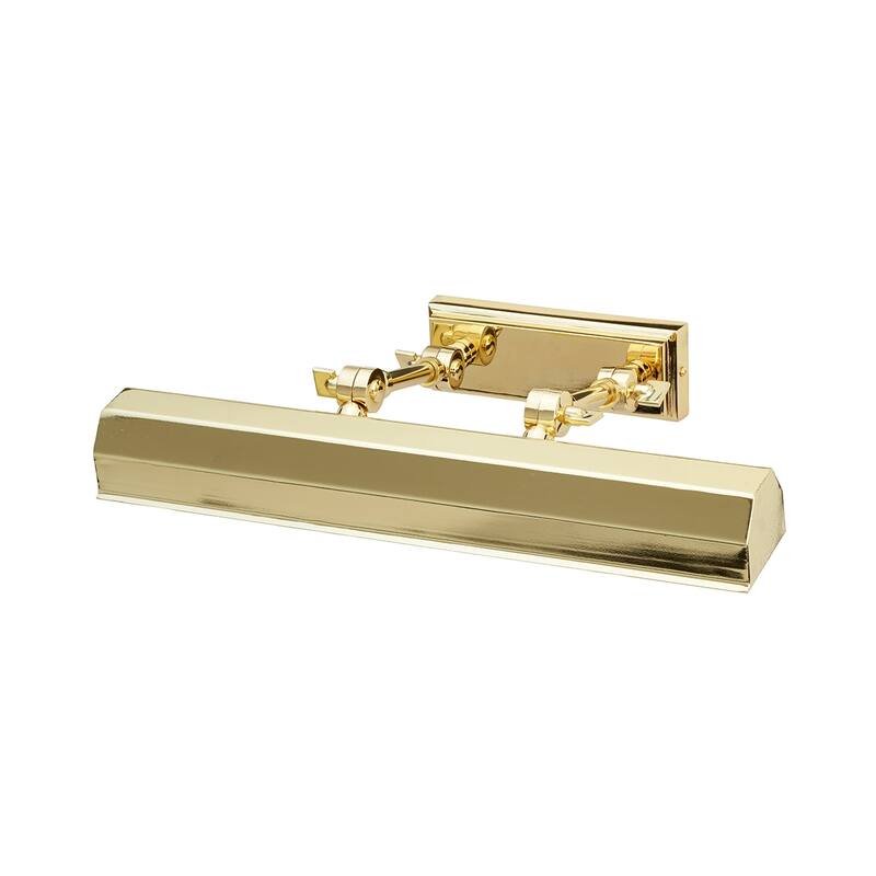 Chawton 1 Light Medium Picture Light in Polished Brass - 5"h x 16"w x 7.5"d