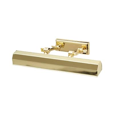 Chawton 1 Light Medium Picture Light in Polished Brass - 5"h x 16"w x 7.5"d