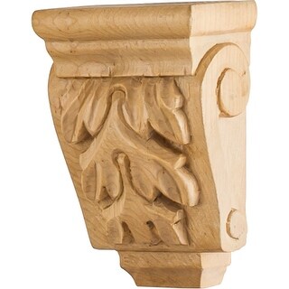 Hardware Resources Corbel with Acanthus Styling, 4-1/4"H x 3"W x