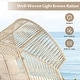 preview thumbnail 4 of 16, Gymax Wicker Stationary Egg Chair Lounge Basket Sofa Chair w/