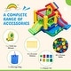 preview thumbnail 9 of 10, Costway Colorful Rainbow Kids Inflatable Bounce Castle with 50 Ocean - See Details
