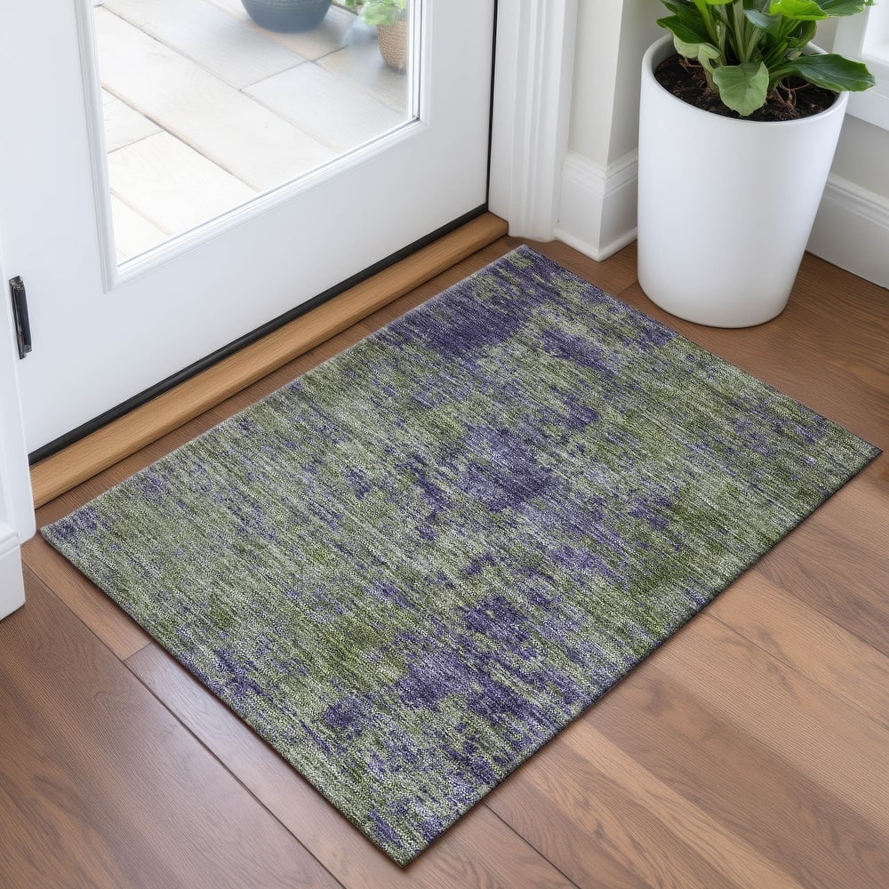 Premium Washable Super Soft Solid Ombre Mayfield Rug