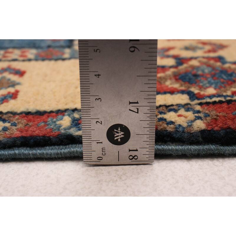 ECARPETGALLERY Hand-knotted Uzbek Ghazni Dark Blue Wool Rug - 2'0 x 5'11