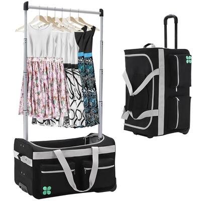 DoCred Suitcase Sets with Garment Rack and Wheel, Dance Bag