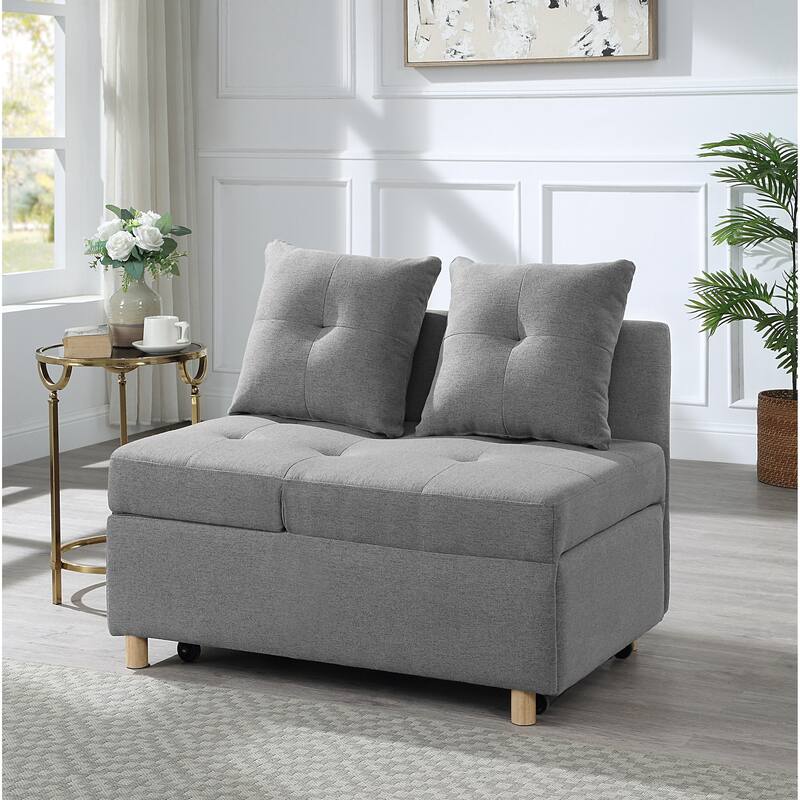 4-in-1 Convertible Design Modern Convertible Folding Futon Sofa Bed